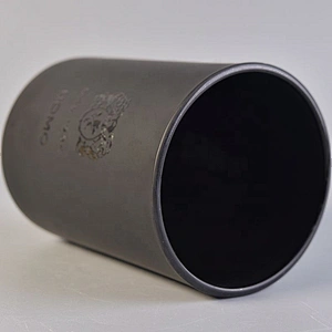 home goods luxurious heat resistant matte black glass candle jar holder