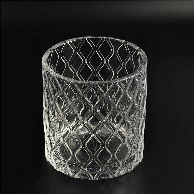 Wholesales luxury tealight candle glass jars with crystal lid