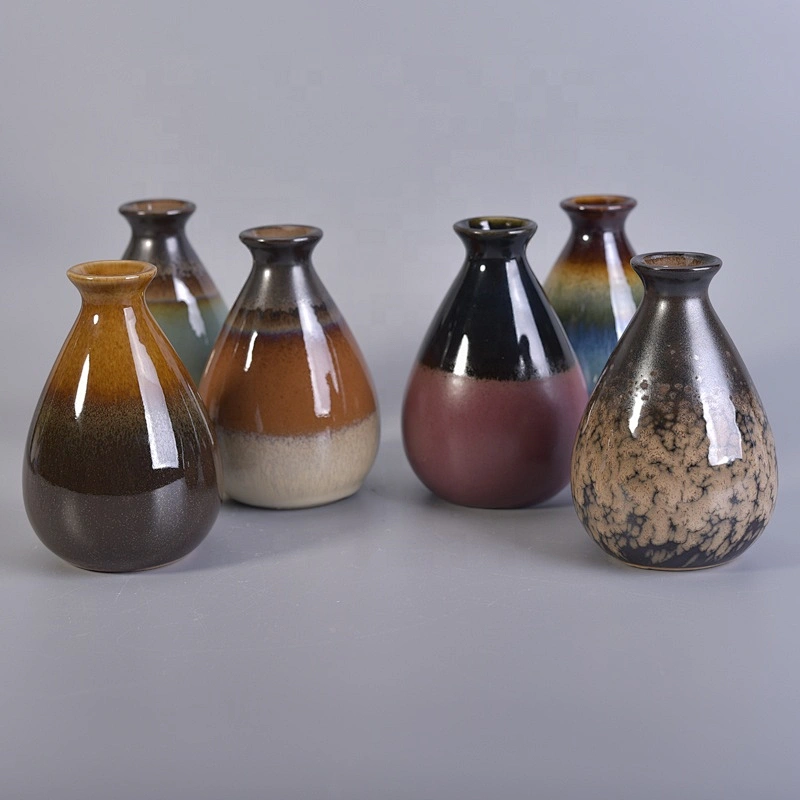 Color decorative aroma ceramic diffuser reed bottle 200ml