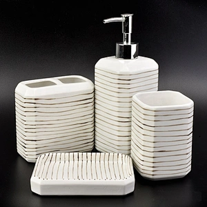 home decor luxury ceramic set in bathroom