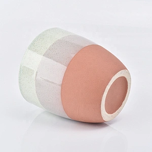 400ml decorative rustic ceramic candle holder