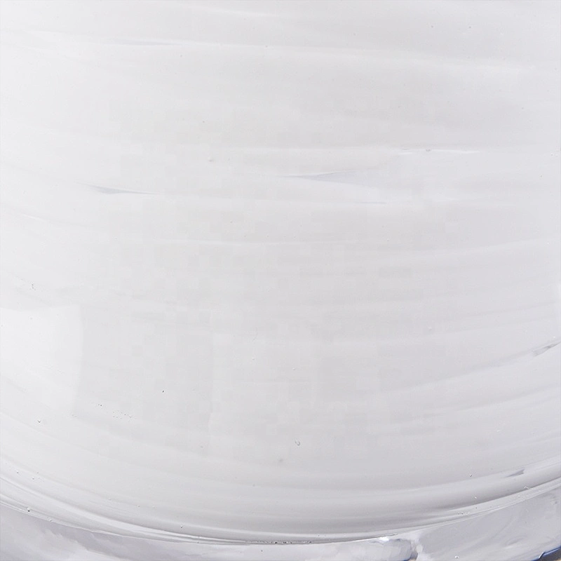 10oz Luxury white decorative religious glass candle jars wholesales