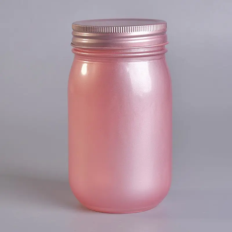 Low MOQ glass mason jar with lids for candle making