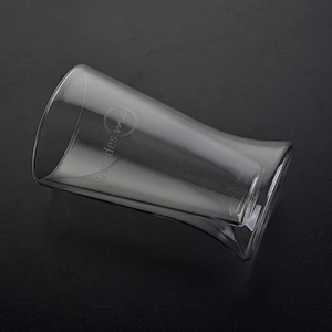 300ml double wall glass cup for wholesale