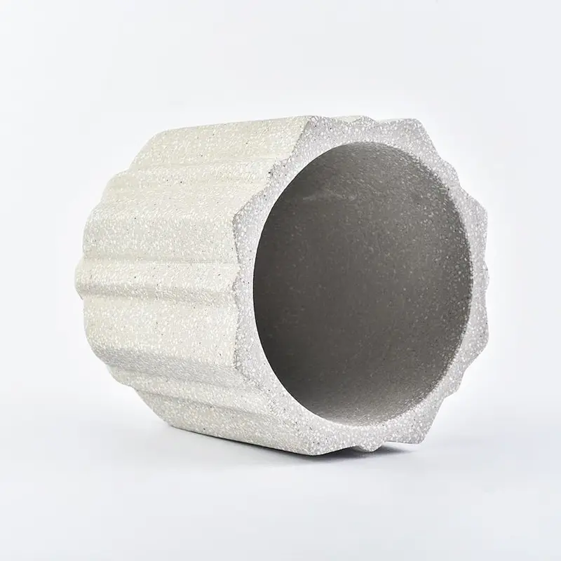 eco friendly 10oz concrete candle making empty jars containers
