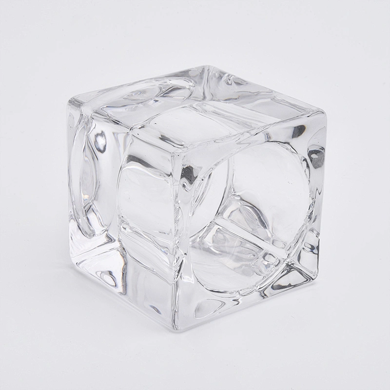 Mini Crystal TeaLight Glass Candle Holders Square