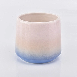 500ml Rainbow custom scented ceramic candle holders