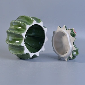 Sunny Wholesales custom empty ceramic candle jars with lids