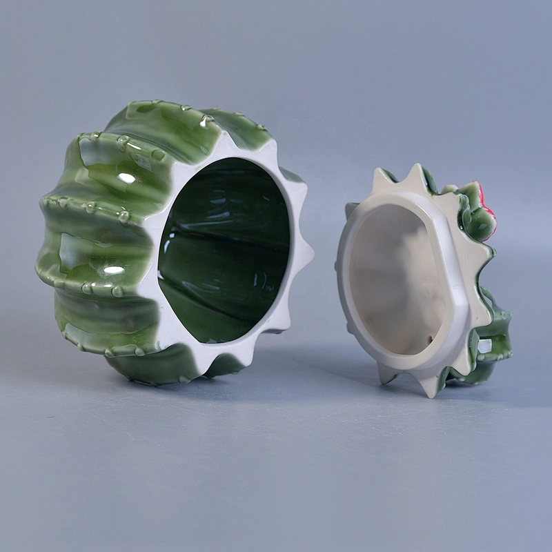 Sunny Wholesales custom empty ceramic candle jars with lids