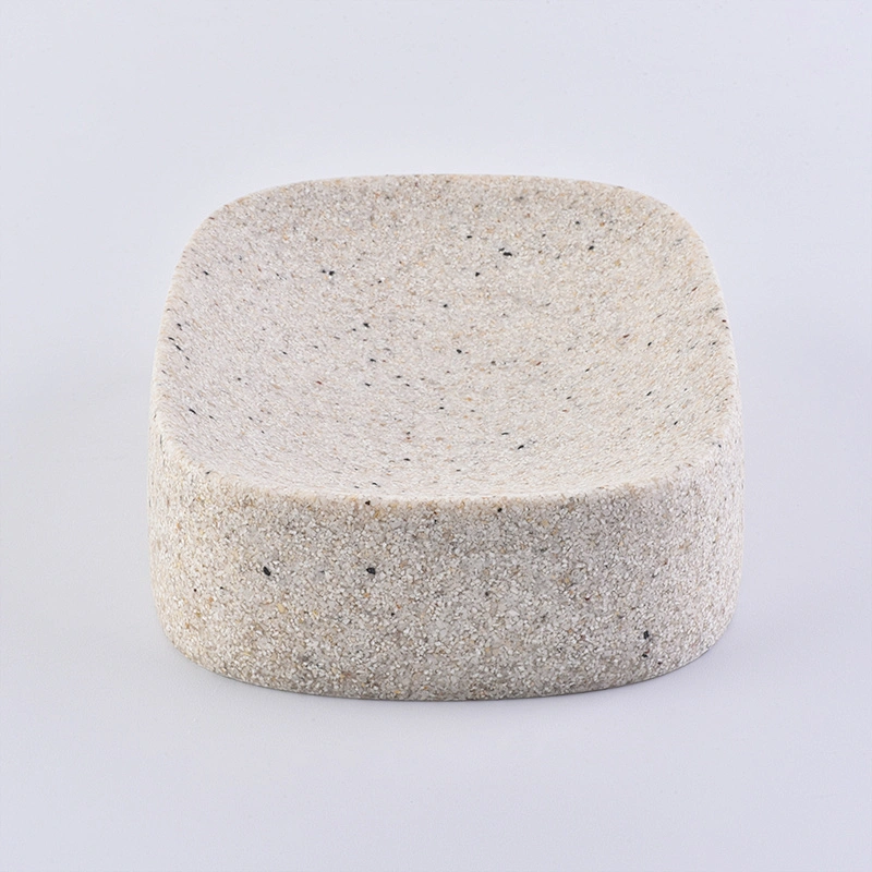 modern hotel complete 4-piece cement bathroom accessories with concrete toothbrush holder soap dish lotion dispenser
