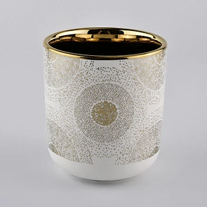 Isolation of electroplating custom ceramic candle vessels