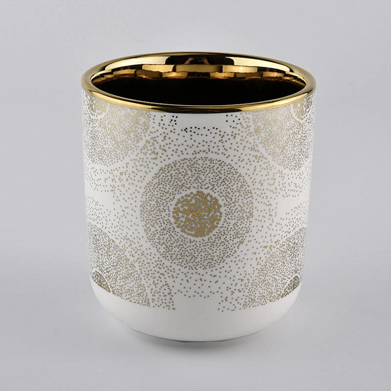 Isolation of electroplating custom ceramic candle vessels