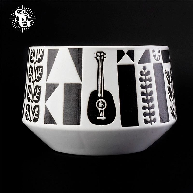 Sunny custom pattern 1000ml ceramic candle holders with cheap price