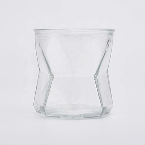 Sunny crystal luxury clear tealight glass candle jar 8oz 10oz 11oz