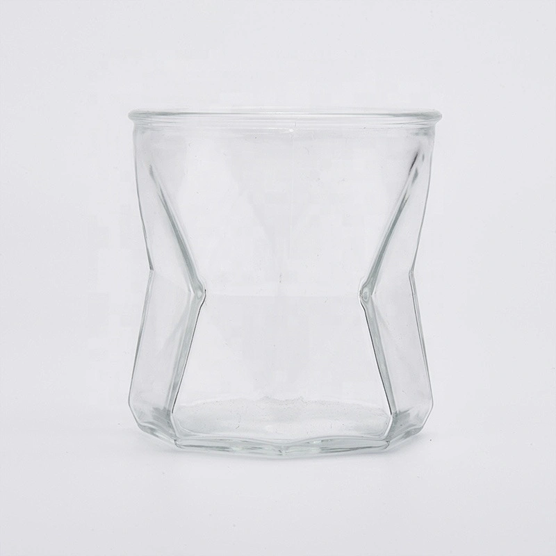 Sunny crystal luxury clear tealight glass candle jar 8oz 10oz 11oz
