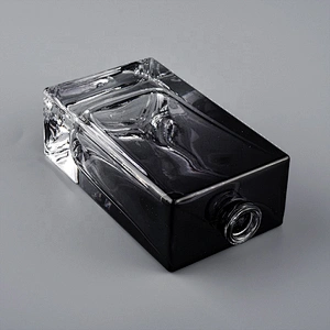 Spraying black color square perfume bottle 60 ml