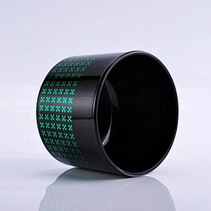 Wholesales 8oz custom black glass candle container for candle making