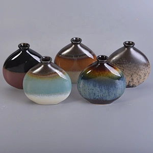 200ml home decoration empty oval ceramic reed diffuser bottle