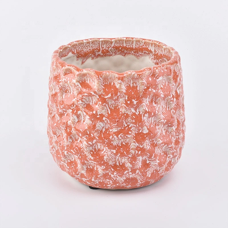 Personalised coloured ceramic candle holder home decor