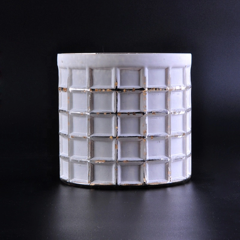 6oz 8oz 10oz Wholesales white custom luxury candle glass jar