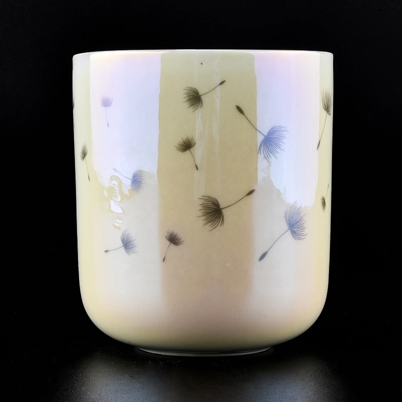 10oz 20oz Wholesales custom white luxury ceramic candle jars