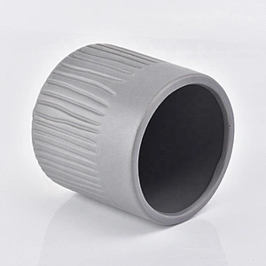 Custom grey decorative candle vessel wholesales