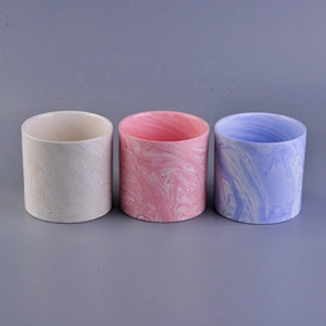Sunny new design pink tealight ceramic candle holder home decoration