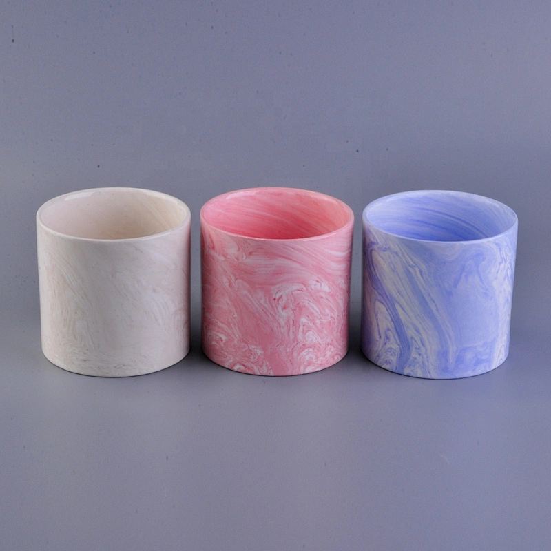 Sunny new design pink tealight ceramic candle holder home decoration