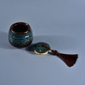 10oz Wholesales custom vintage ceramic candle jar holders with lid