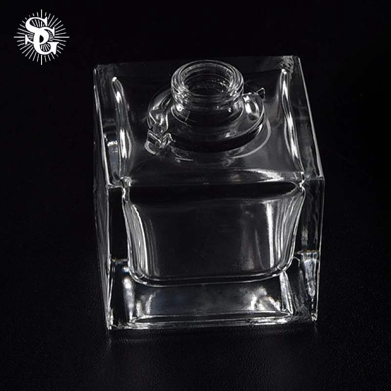 Sunny 36ml 1oz glass perfume bottle transparent square bottle for car