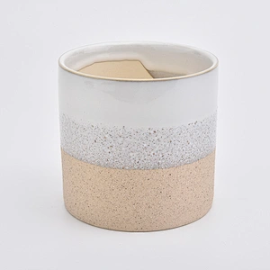 Three Color Candle Ceramic Vessel 620ml