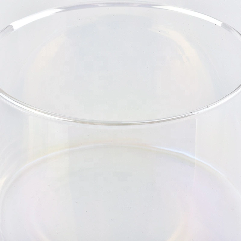 Luxury Holographic glass jar empty candle vessels