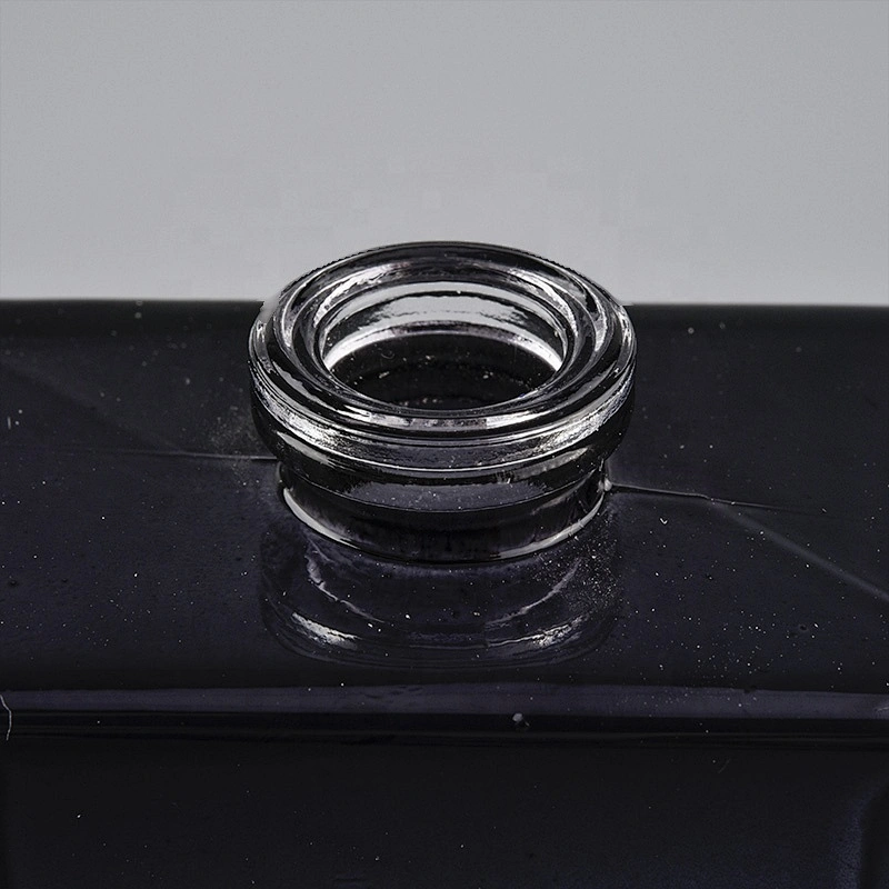 Spraying black color square perfume bottle 60 ml