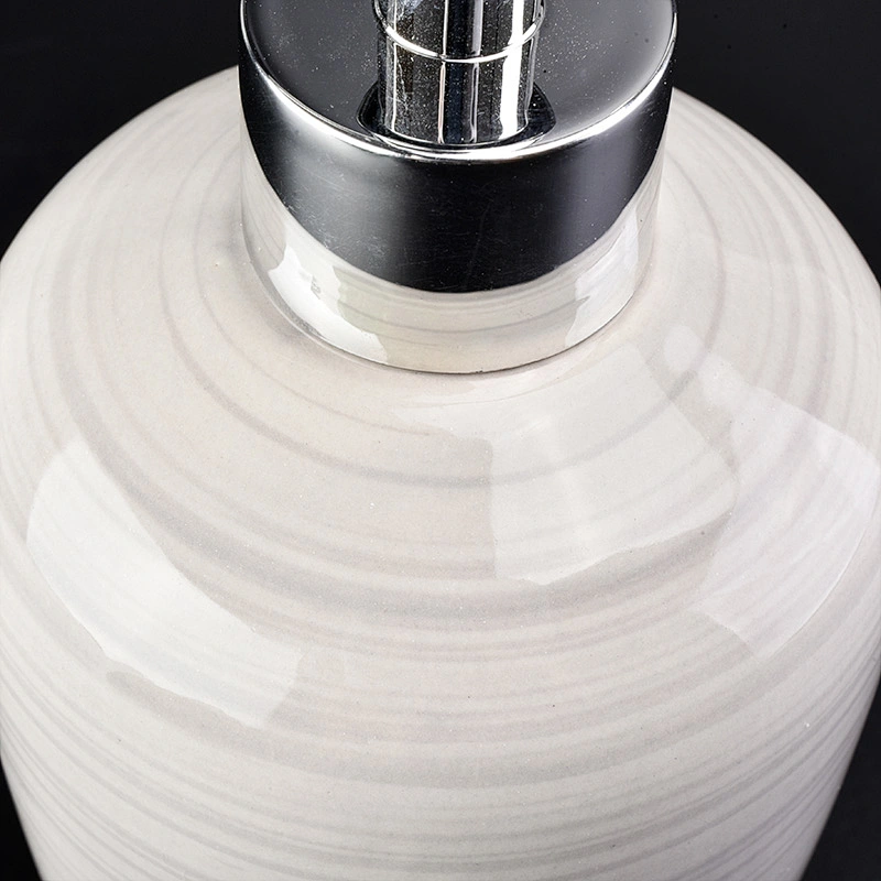 glazing ceramic glass bath accessories sets ceramic bottle lotion dispenser