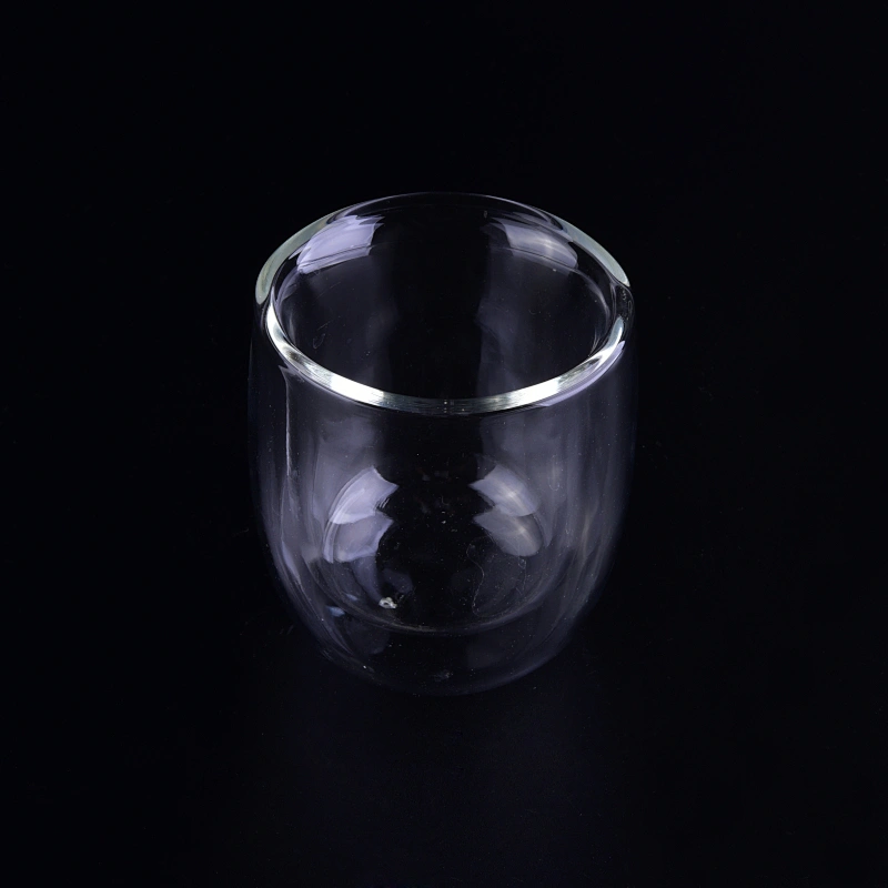 220ml Crystal Double Wall Glass Cup With Customized Logo