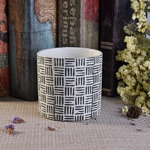 professional china manufacturer luxury ceramic cylinder candle holders jar