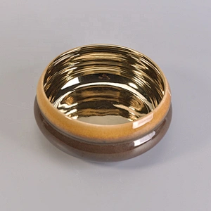 10oz 20oz Sunny christmas gold large ceramic candle containers