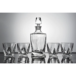 5 pieces in stock Borosilicate  Glass whiskey bottle cup sets
