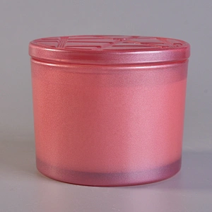Wholesales Custom tea light glass candle holders in bulk with lid