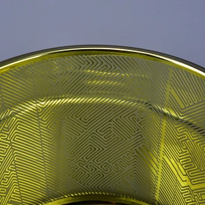 10oz 16oz luxury matte empty plated glass candle container