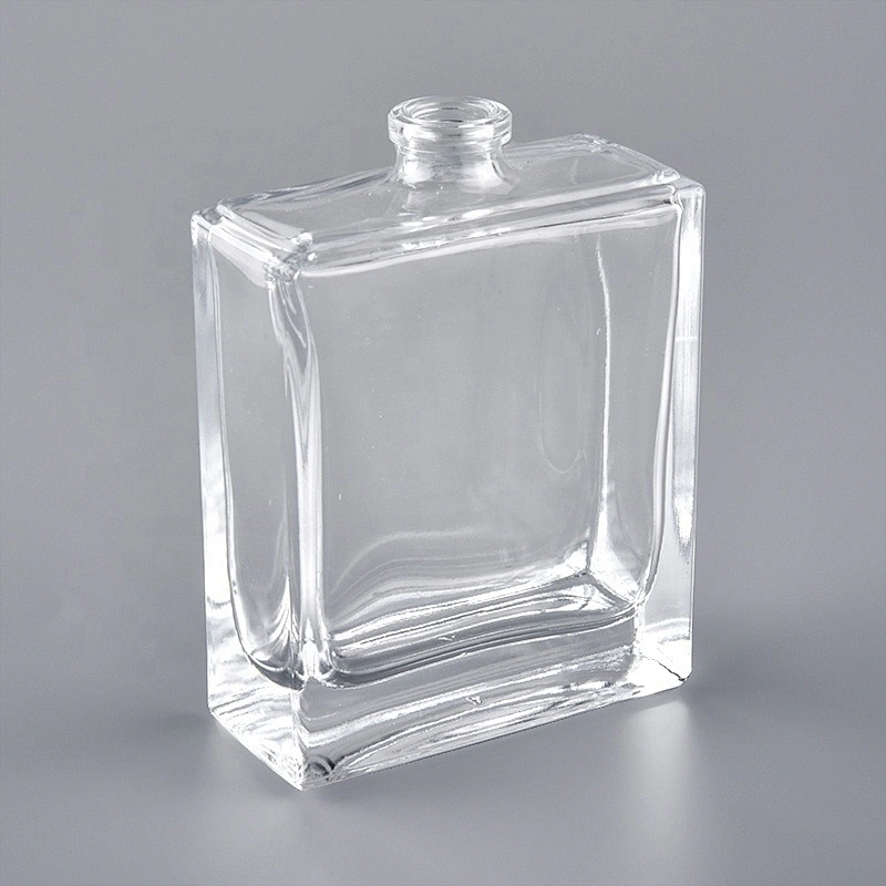 60ml Flat-Square Clear Glass Bottle for wholesale