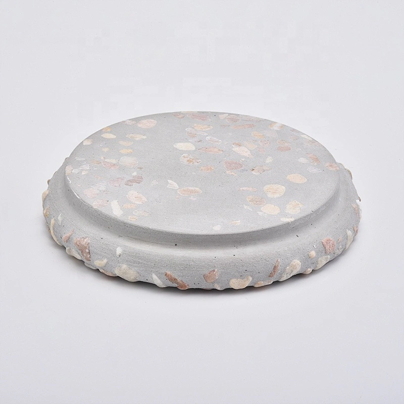 luxury cement customized lid for candle jars holder