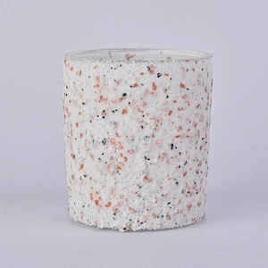 Home decorative empty menorah cylinder cement Candle holders