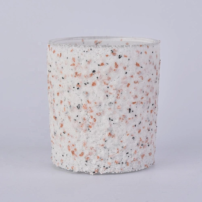 Home decorative empty menorah cylinder cement Candle holders