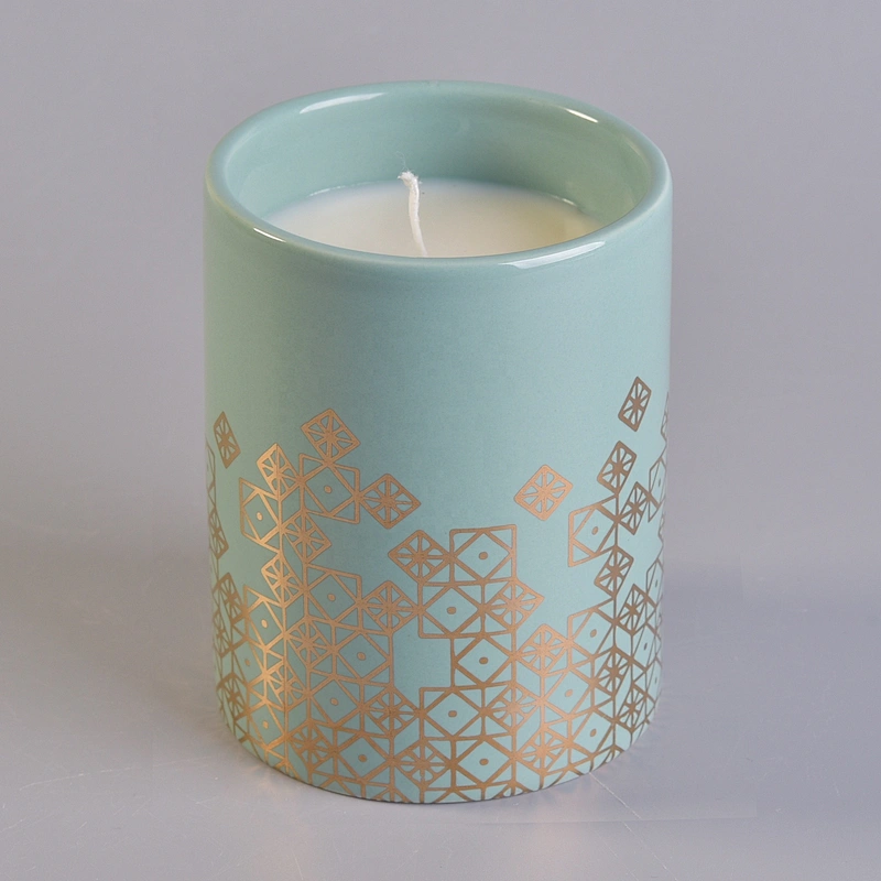 6oz 8oz 10oz Home decoration beautiful aroma scented candle ceramic holder