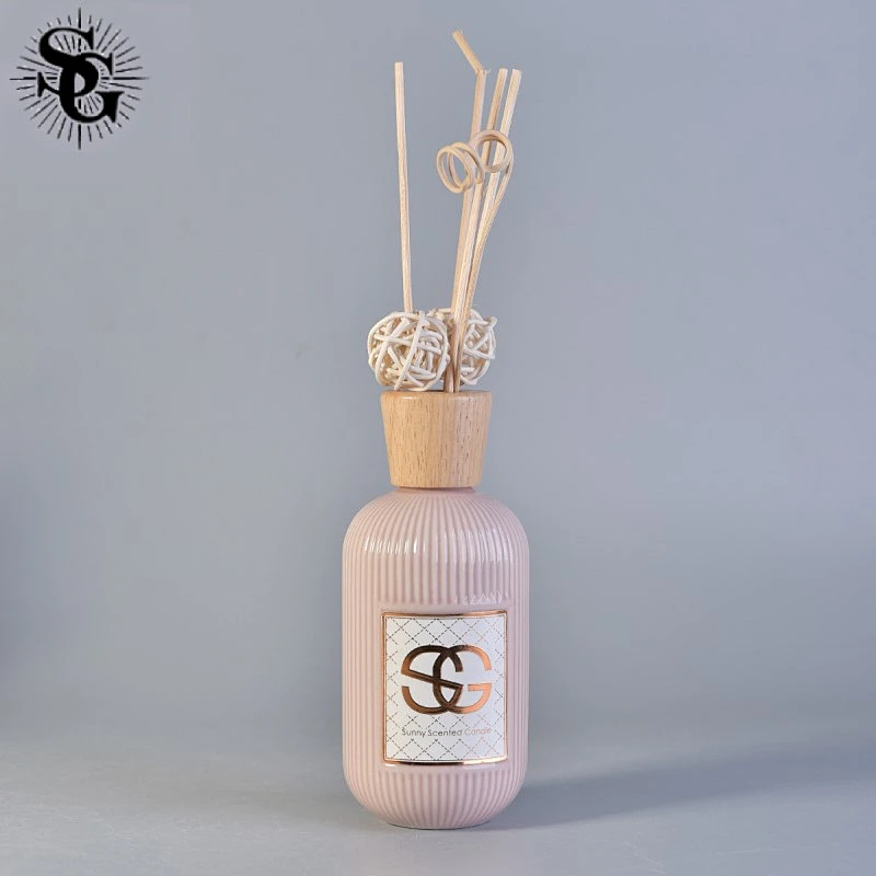 Sunny 247ml 153g pink or white  ceramic aromatherapy reed diffuser