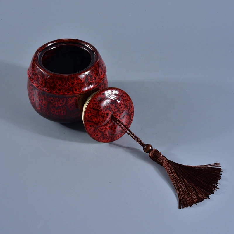 10oz Sunny Wholesales custom color ceramic candle holders with lid