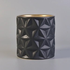 Luxury GEO Cut Ceramic Candle Jars