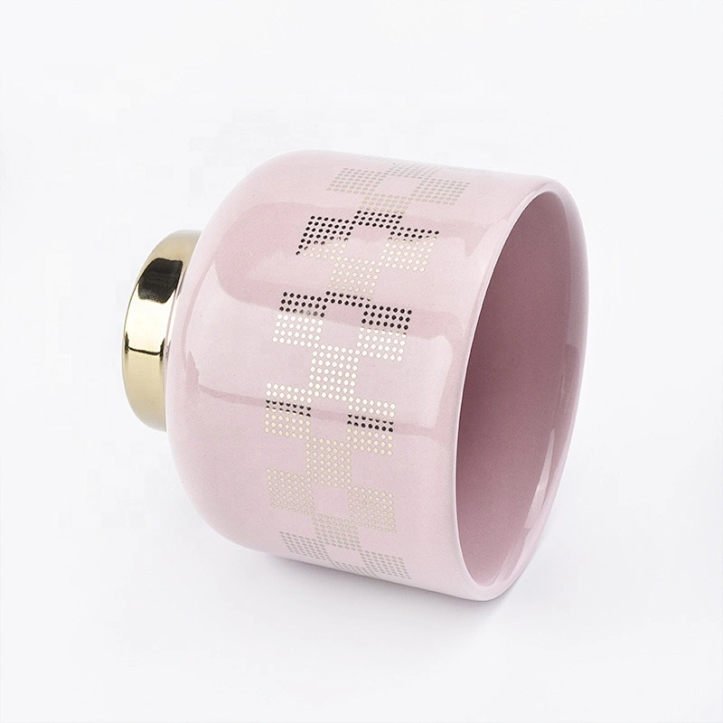 Sunny luxury pink stand candle glass jars wholesales