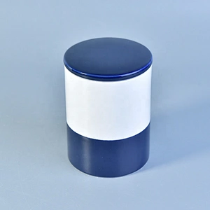 Luxury high empty 18oz ceramic candles jar with lid